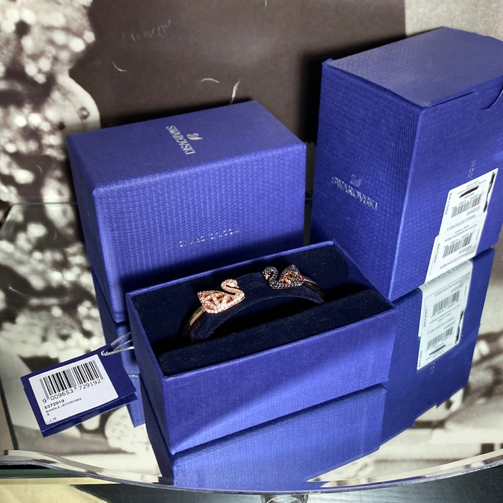 Swarovski Swan Bangle in Small